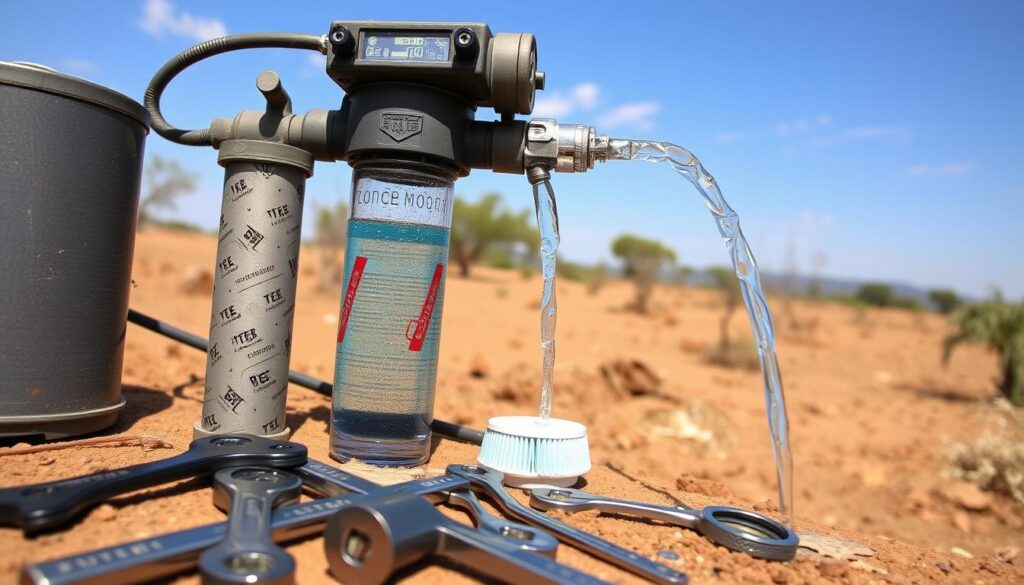 Borehole RO filter maintenance