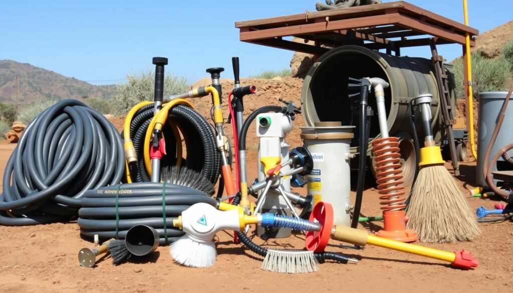 Borehole flushing tools for sediment removal