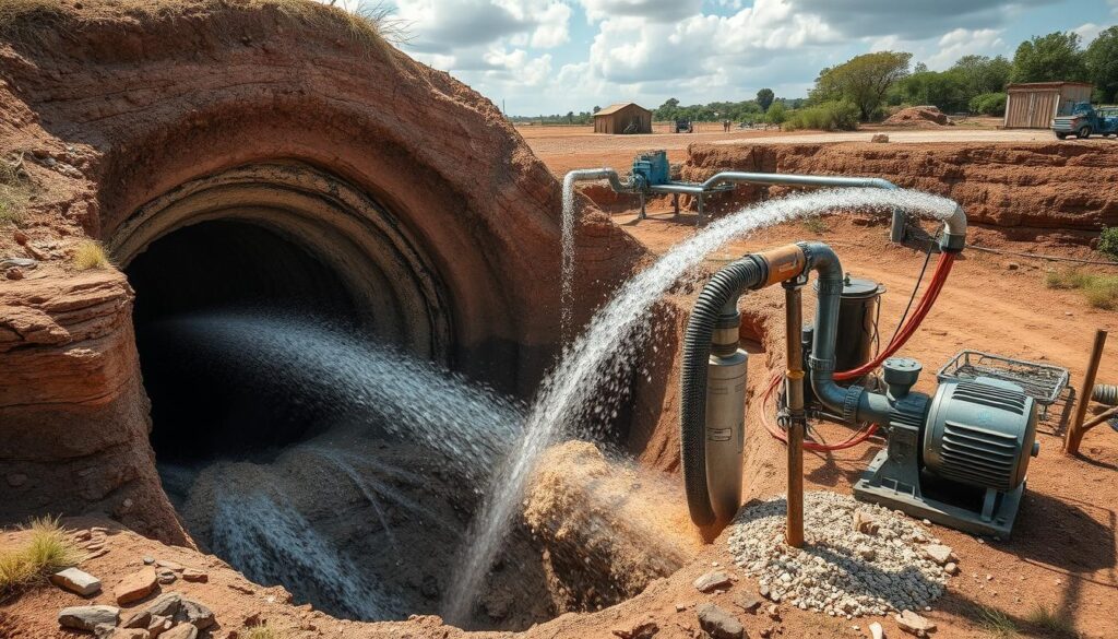 Borehole sediment cleaning process