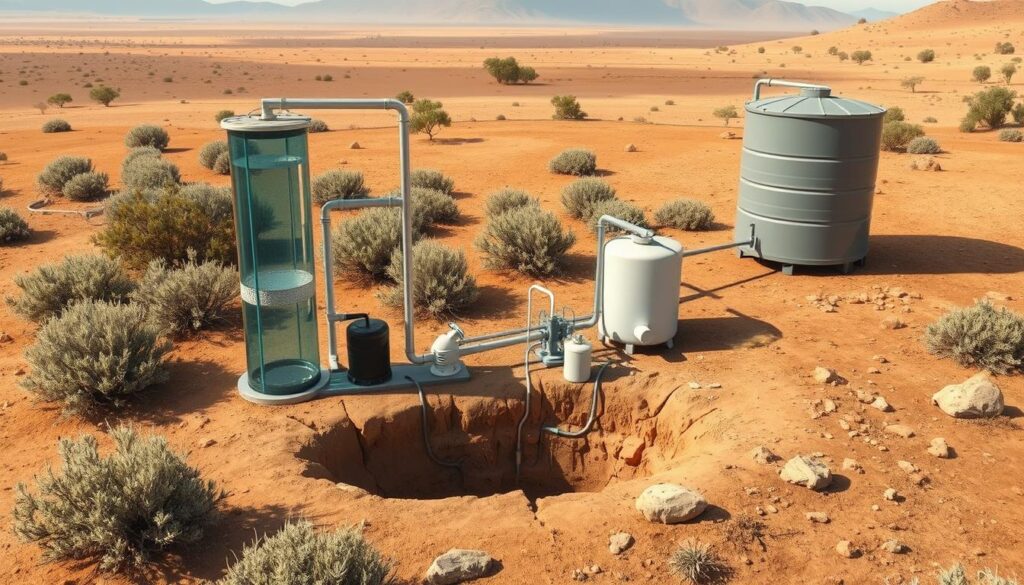 Borehole water filtration system