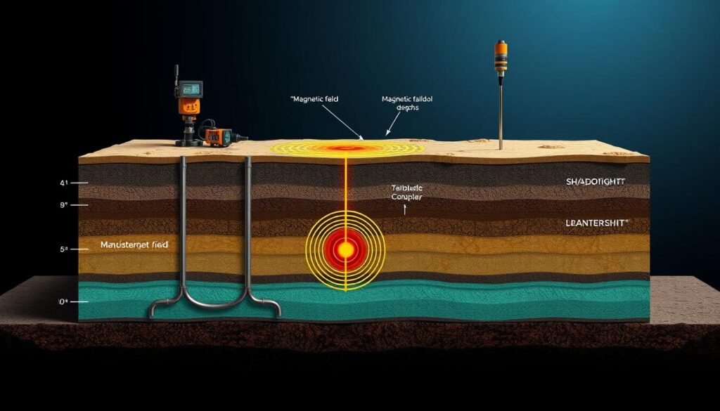 Magnetic survey depth measurements Magnetic survey depth measurements