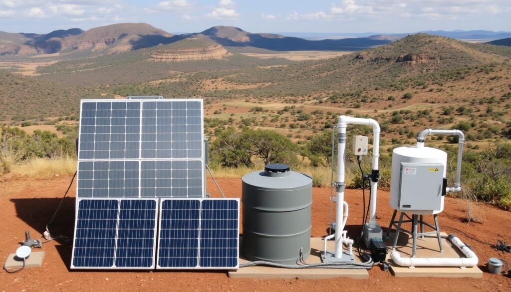 Solar borehole system components
