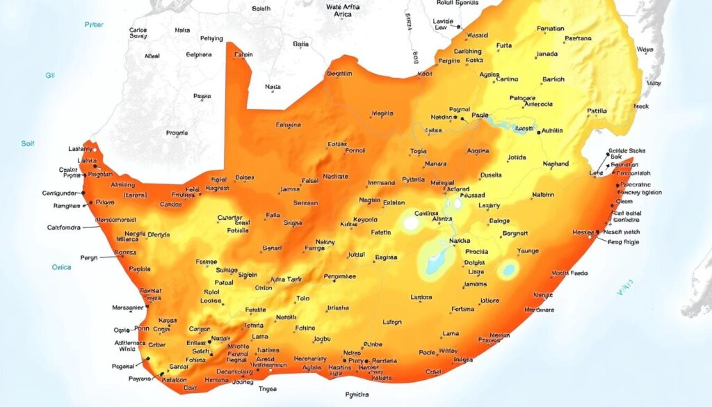 Water survey coverage areas in South Africa Water survey coverage areas in South Africa