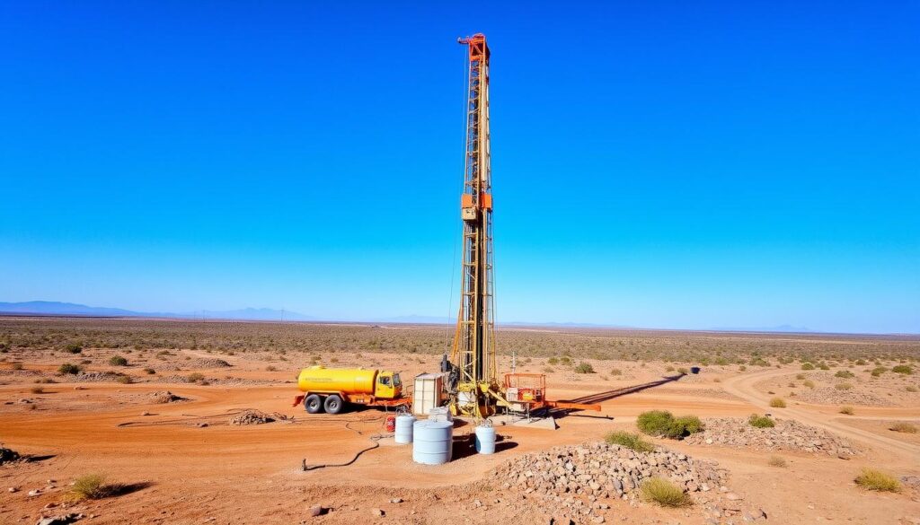 northern cape borehole equipment setup